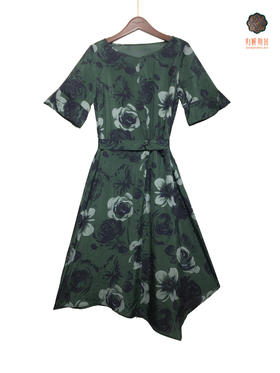/ 2S5135--官绿色连衣裙