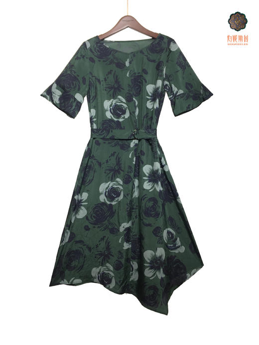 / 2S5135--官绿色连衣裙 商品图0