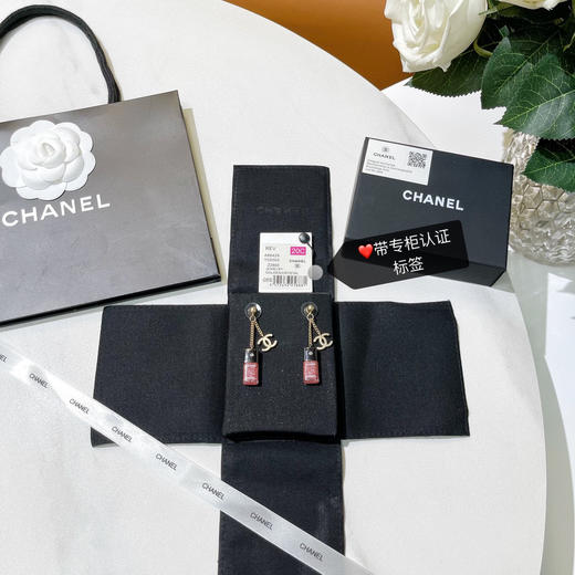 CHANEL香奈儿双c香水瓶耳钉耳环 商品图7