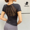 壁虎瑜伽《2104SY029》修腰高弹瑜伽短袖（可拆卸胸垫）【5天发货】 商品缩略图9