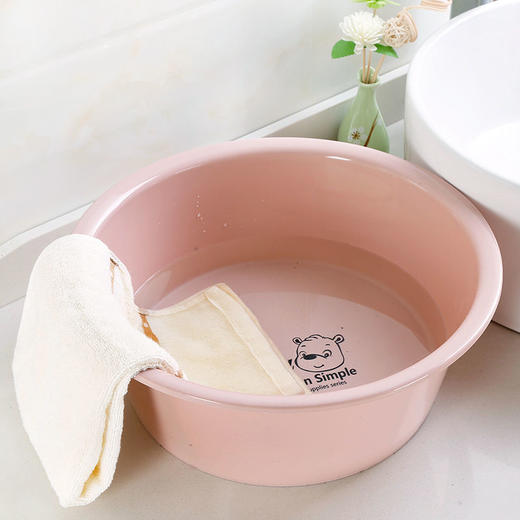 【加深设计三件套】圆形加厚塑料居家日用洗脸盆婴儿盆洗衣盆清洁工具 商品图7