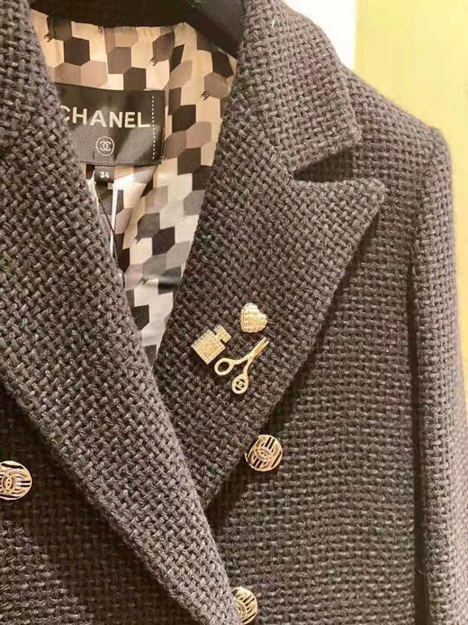 CHANEL香奈儿三件套 剪刀 香水瓶 桃心胸针 商品图1