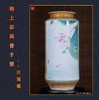王柳苏：釉上彩双面开窗荷香千里灯笼瓶 商品缩略图0