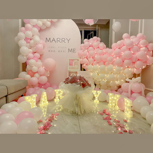 「爱的拥抱」-粉嫩色系求婚布置 商品图2