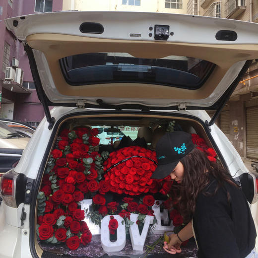 「思念」-大红色系后备箱惊喜布置 商品图3