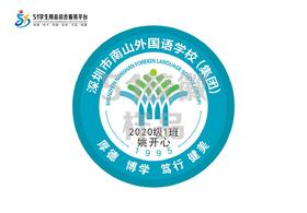 定制深圳市南山外国语学校（集团）桃源中学包边校徽姓名标包邮51