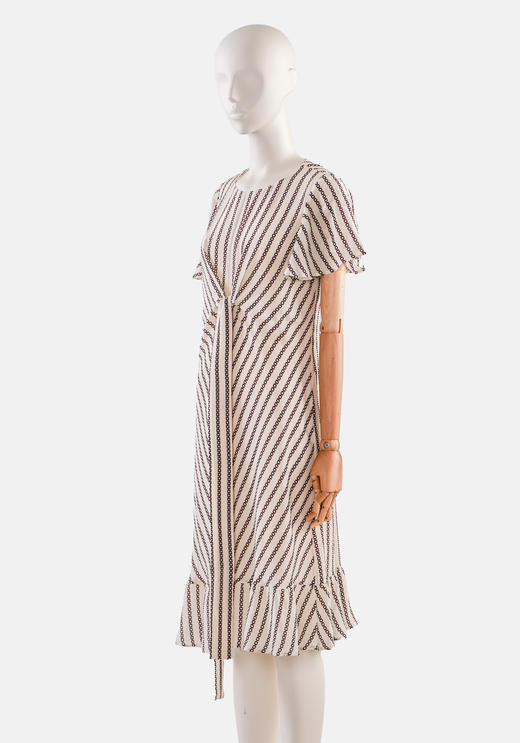 收腰荷叶摆气质连衣裙 商品图2