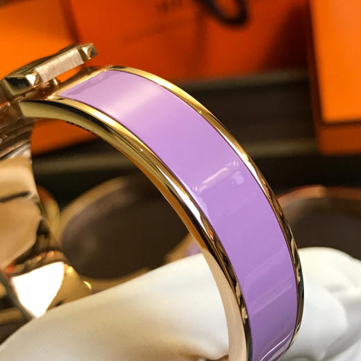 爱马仕H手镯-香芋紫珐琅 商品图6