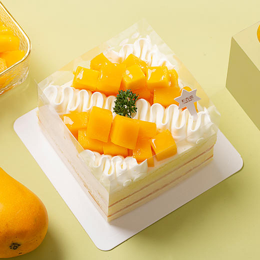 卡吉诺芒果立方4吋分享蛋糕 商品图0