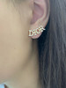 DIOR迪奥满钻字母耳钉耳环 商品缩略图0