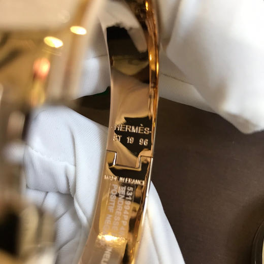 爱马仕H手镯-奶茶色珐琅 商品图8