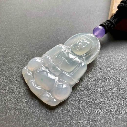 冰种飘阳绿翡翠大观音 商品图2