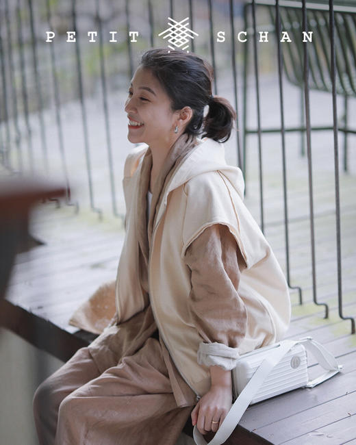 PETIT SCHAN小闪  CLO#027 Flow心流  36支盐缩工艺细亚麻东方禅意外套/裤子 商品图10