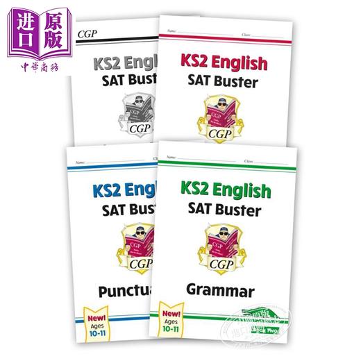CGP New KS2 English SPaG SAT Buster Book 2 英国小学毕业英语考试SPaG备考练习册四册 语法+标点符号+拼写 10-11岁 商品图0