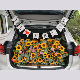 「你是我的小太阳」-向日葵后备箱惊喜布置