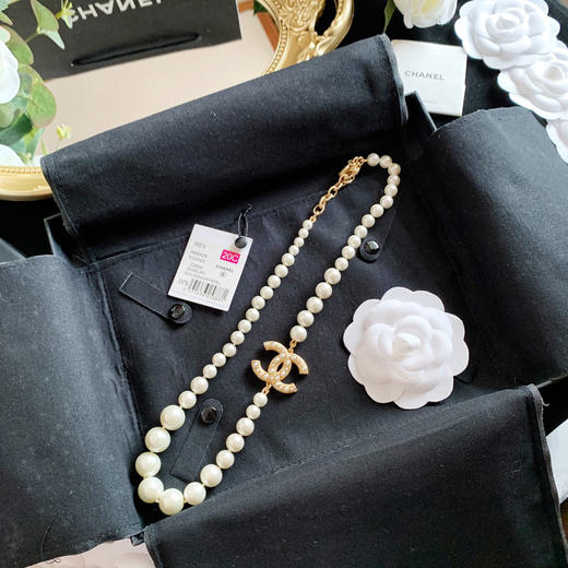 100周年纪念款 CHANEL香奈儿经典双c珍珠项链 商品图4
