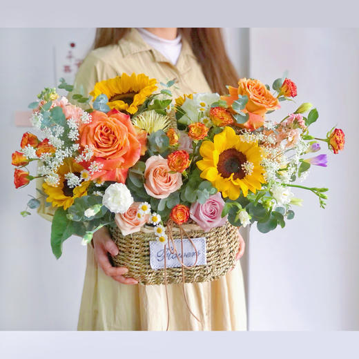 「最长的电影」-暖色系手提花篮 商品图1