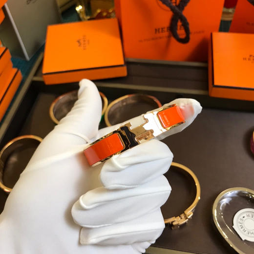 爱马仕H手镯-活力橙珐琅 商品图2
