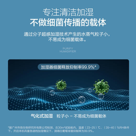 松下 （Panasonic）除甲醛空气净化器家用 除菌加湿除雾霾 纳米水离子 京鱼座智能生态产品 F-73C6VJD-S 商品图7