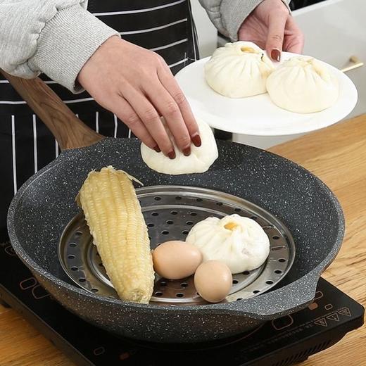 【一套三件】不锈钢蒸盘家用蒸架子圆形蒸片厨房用品蒸屉篦子高脚蒸架 商品图6