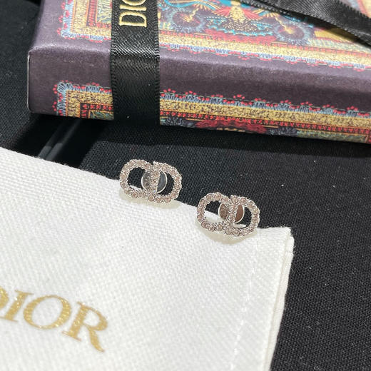 DIOR迪奥CD满钻耳钉耳环 商品图4