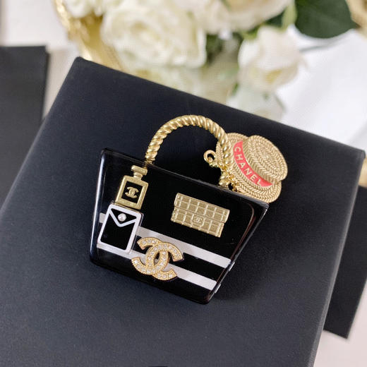 CHANEL香奈儿双c帽子包包胸针 商品图4