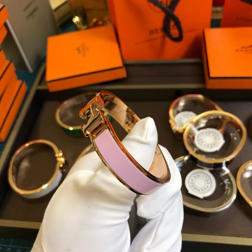 爱马仕H手镯-丛林绿珐琅 商品图3