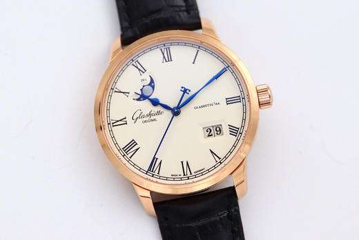 新升级版‼️采用纯进口机芯，GL格拉苏蒂参议员大日历 大窗口真月相功能 商品图1