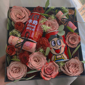 「你的名字」-卡布奇诺➕旺仔牛奶花盒