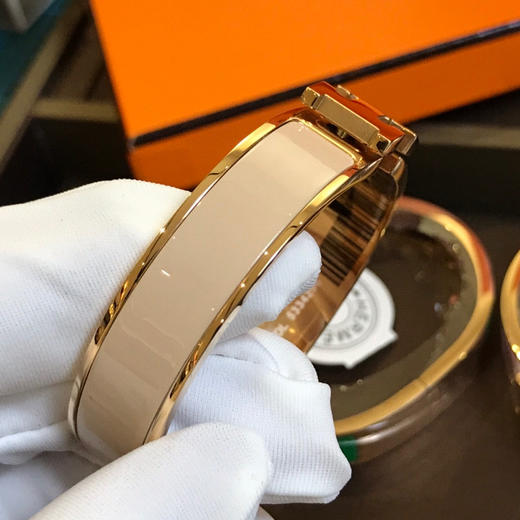 爱马仕H手镯-奶茶色珐琅 商品图4