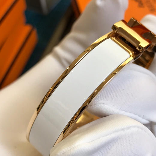 爱马仕H手镯-白色珐琅 商品图4