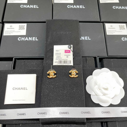CHANEL香奈儿双C耳钉耳环 商品图1