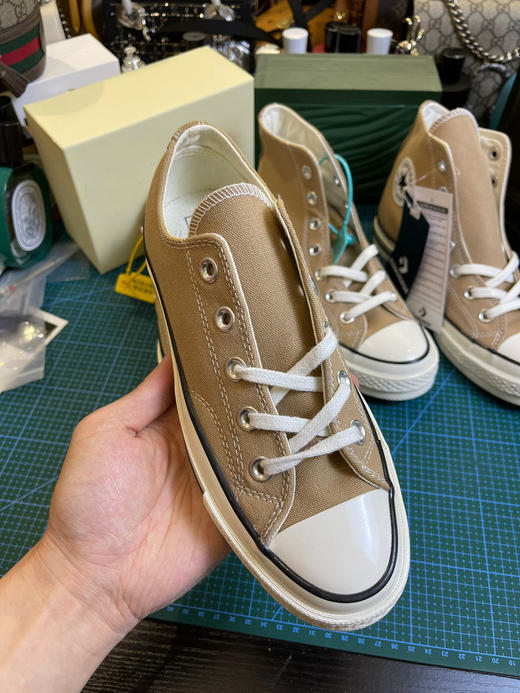 匡威帆布鞋奶茶色-高低帮 商品图3