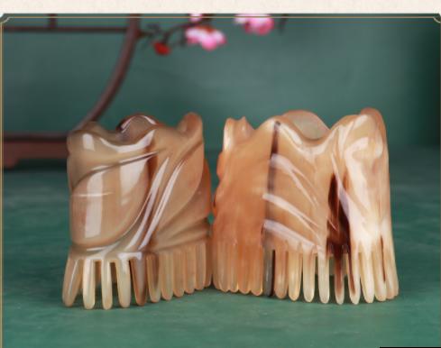 【头疗牛角刮痧梳】按摩点穴头部经络梳 商品图5