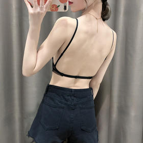 【两件更优惠】大露背礼服挂脖露肩文胸 薄款 度假隐形u型美背 蕾丝内衣女 无钢圈夏