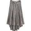 欧芮儿黑白格子半身裙2021新款高腰显瘦优雅气质复古不规则裙 商品缩略图3