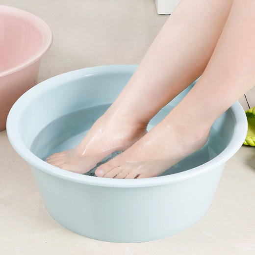 【加深设计三件套】圆形加厚塑料居家日用洗脸盆婴儿盆洗衣盆清洁工具 商品图6