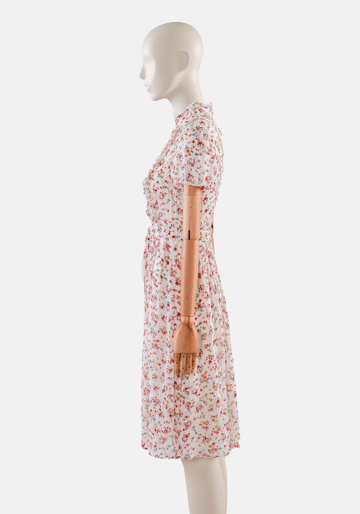 荷叶袖多折摆连衣裙（附腰带） 商品图2