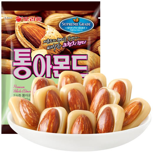 韩国好丽友扁桃仁糖90g/061912 香浓美味大颗扁桃仁嚼着吃的扁桃仁酥脆糖果 商品图1