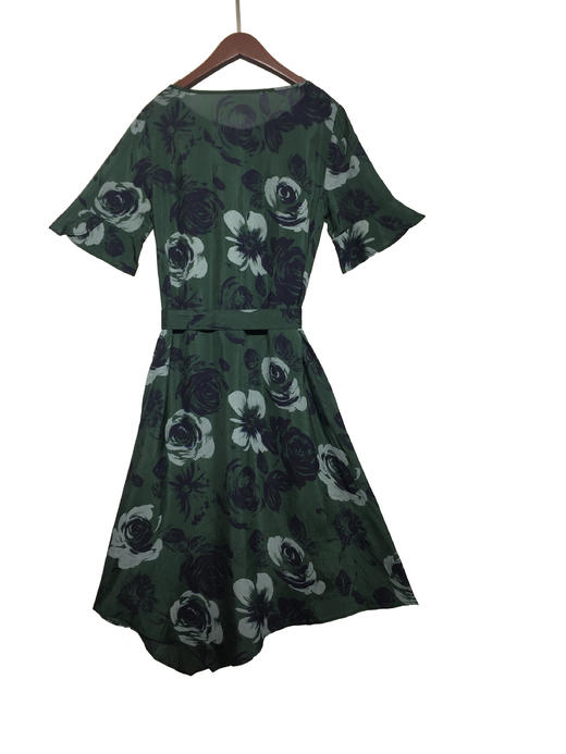 / 2S5135--官绿色连衣裙 商品图1