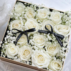 《白雪公主》-白玫瑰花盒