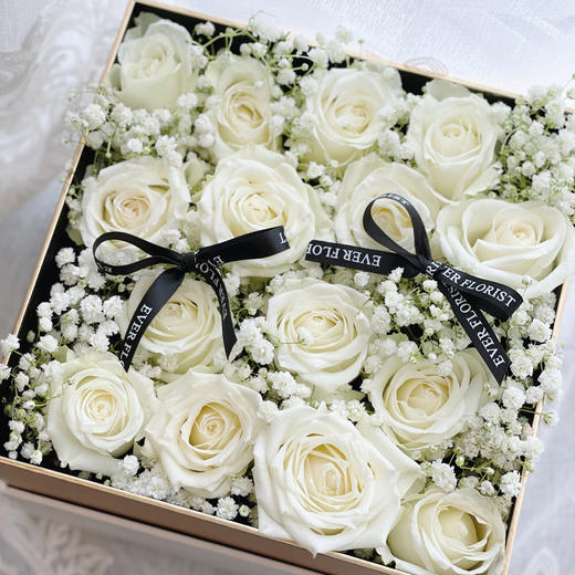 《白雪公主》-白玫瑰花盒 商品图0