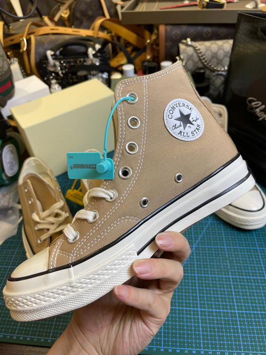 匡威帆布鞋奶茶色-高低帮 商品图8