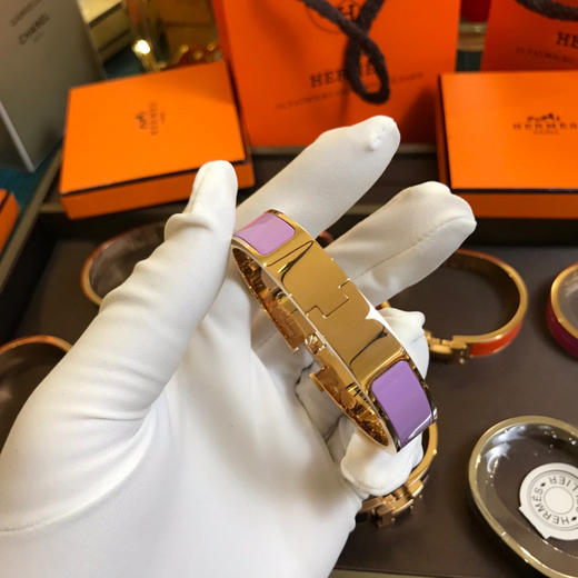 爱马仕H手镯-香芋紫珐琅 商品图4