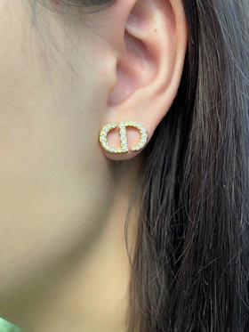 DIOR迪奥CD耳钉耳环