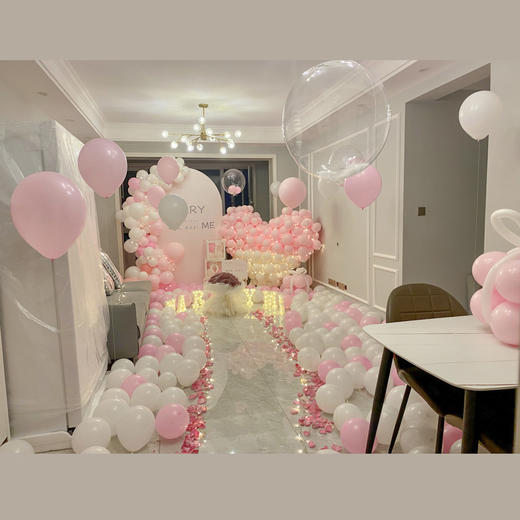 「爱的拥抱」-粉嫩色系求婚布置 商品图1