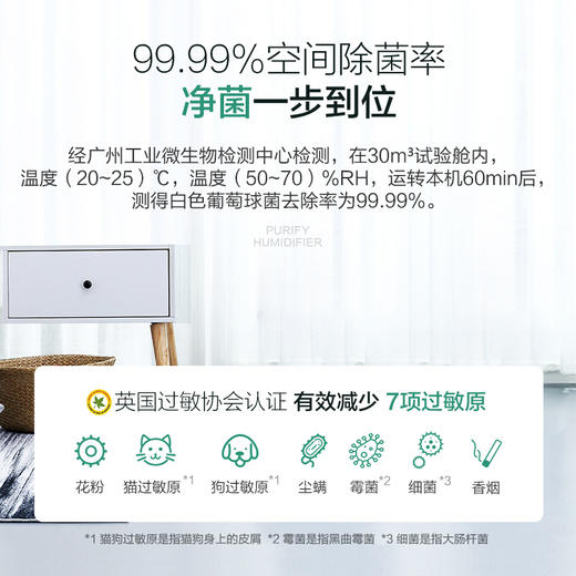 松下 （Panasonic）除甲醛空气净化器家用 除菌加湿除雾霾 纳米水离子 京鱼座智能生态产品 F-73C6VJD-S 商品图4