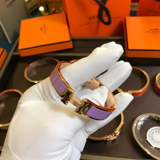 爱马仕H手镯-香芋紫珐琅 商品图5