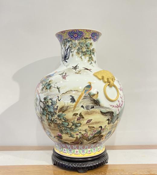 徐军平：百鸟朝凤狮耳尊 商品图0