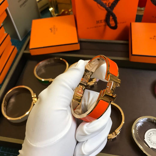 爱马仕H手镯-活力橙珐琅 商品图4